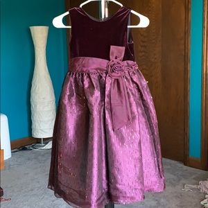 Girls purple formal dress